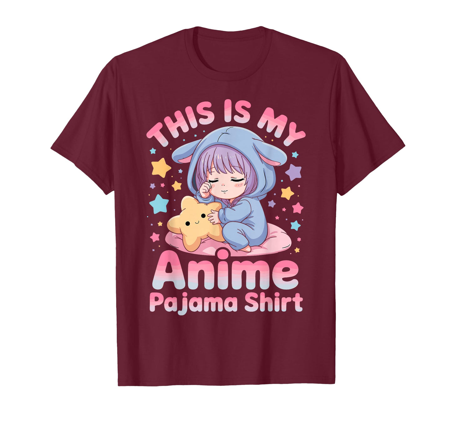 This is My Anime Pajama Shirt Kawaii Cute Sleeping Girl T-Shirt