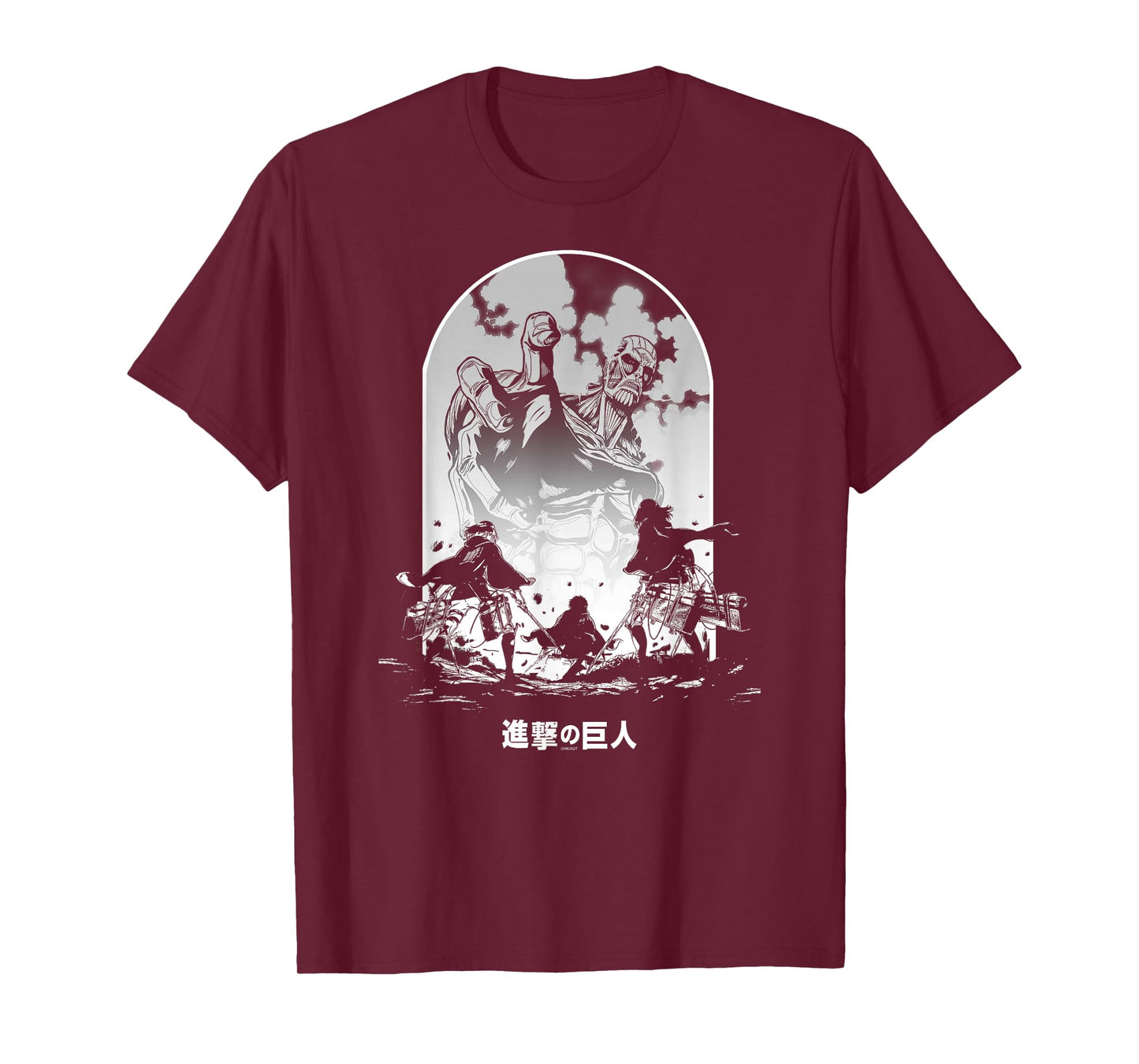 Attack on Titan Season 2 Colossal Titan Face Off Anime T-Shirt