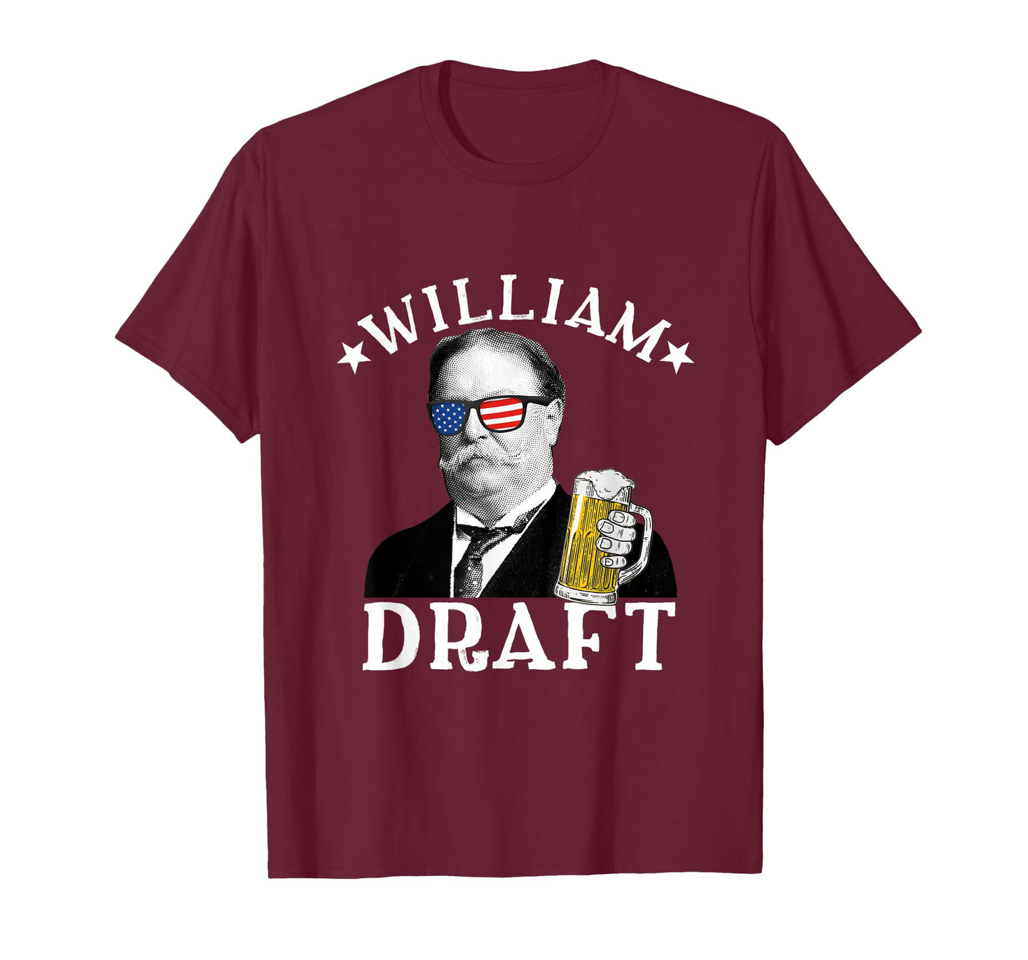 William Draft Drinking President William Howard Taft T-Shirt