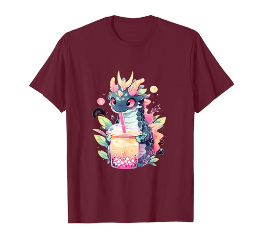 Dragon Boba Tea Bubble Tea Anime Kawaii T-Shirt