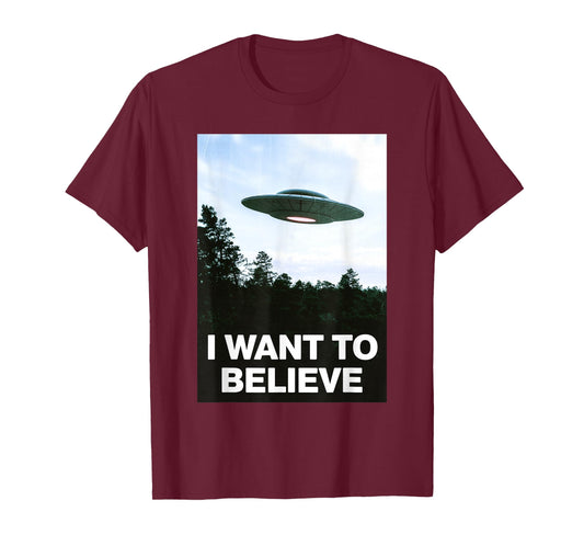 I Want to Believe T-Shirt I Aliens UFO Area 51 Roswell T-Shirt