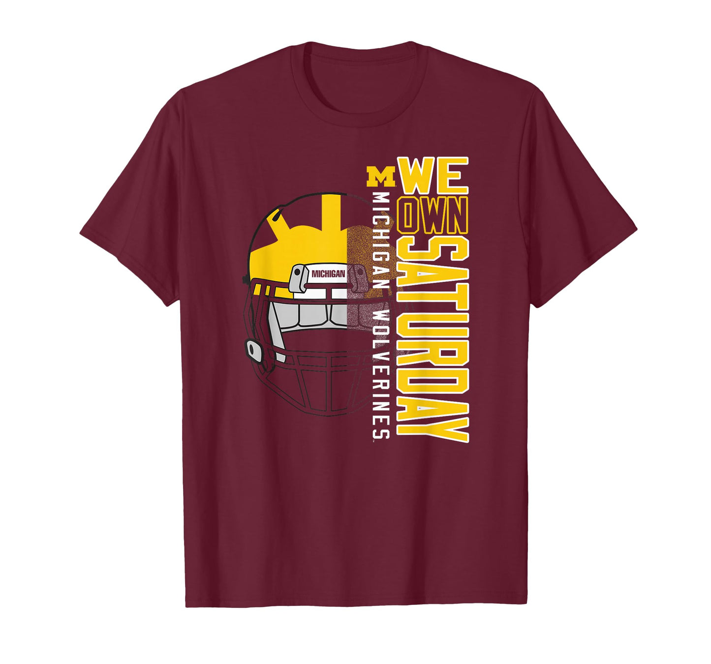 Michigan Wolverines Football Saturdays Navy T-Shirt