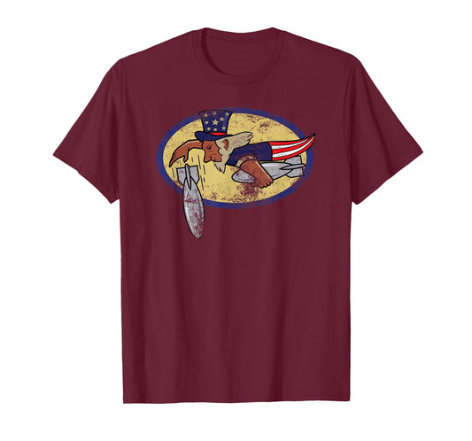 WW2 322nd Bomb Squadron Bomber Patch Flying Patriot T-Shirt