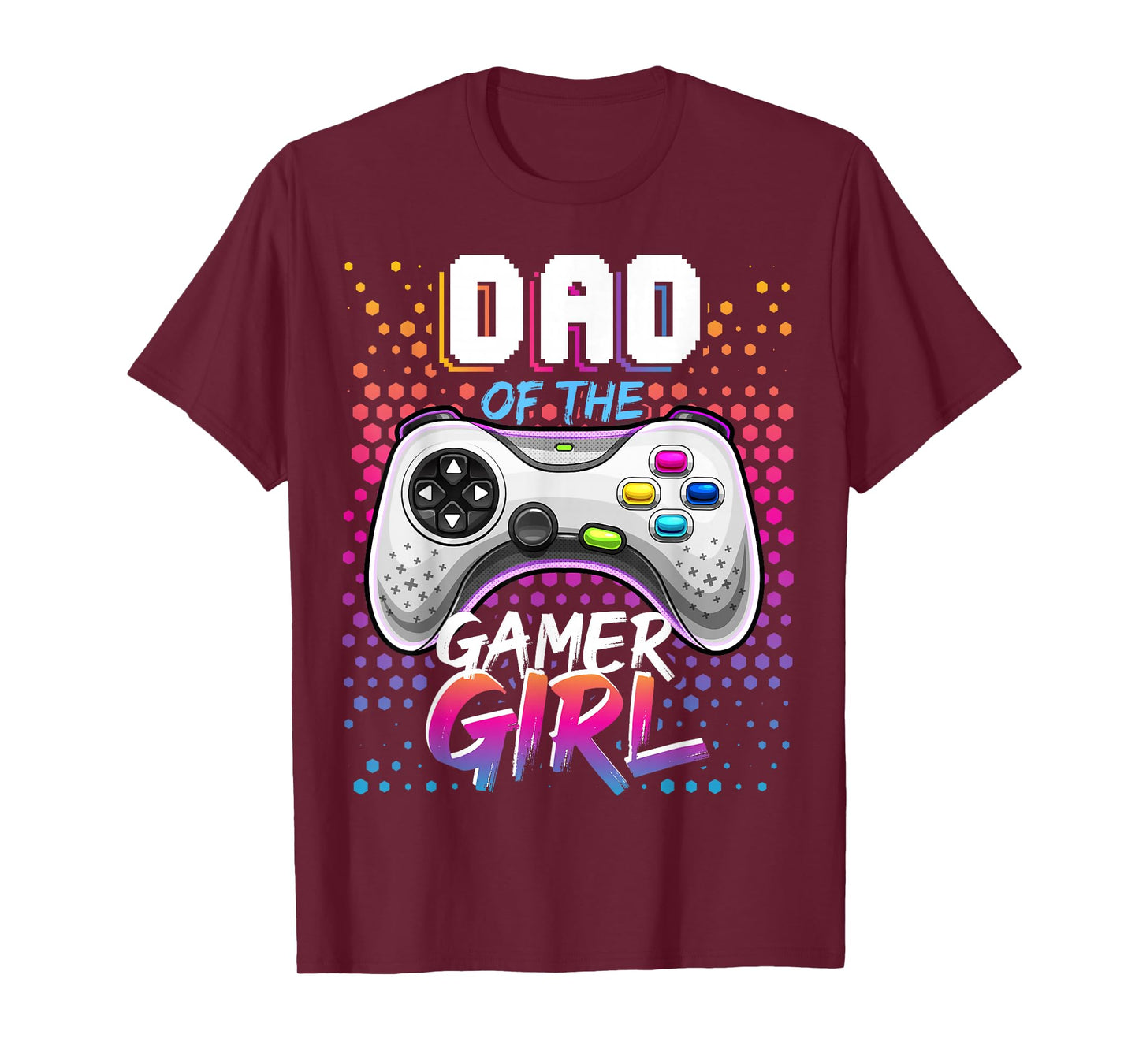 Dad of the Gamer Girl Matching Video Game Birthday Gift T-Shirt