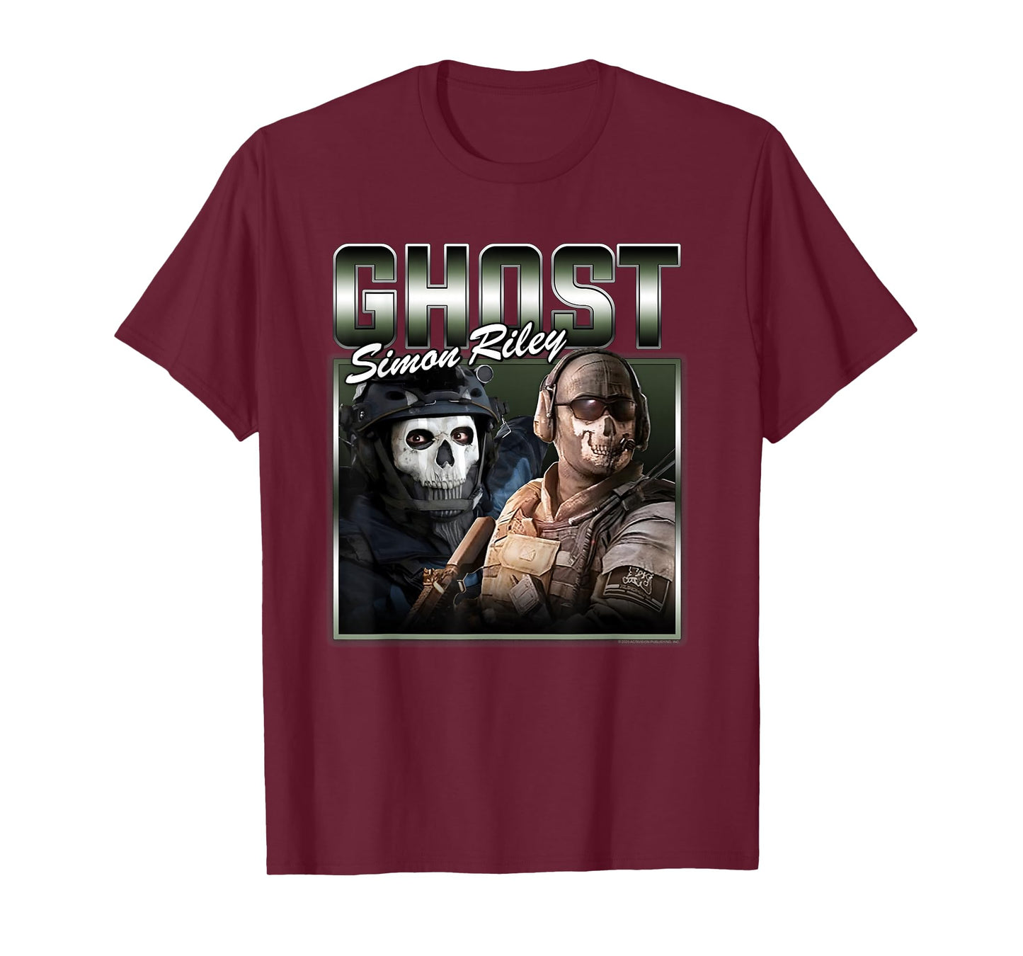 Call of Duty Ghost Simon Riley 90's Collage Video Game T-Shirt