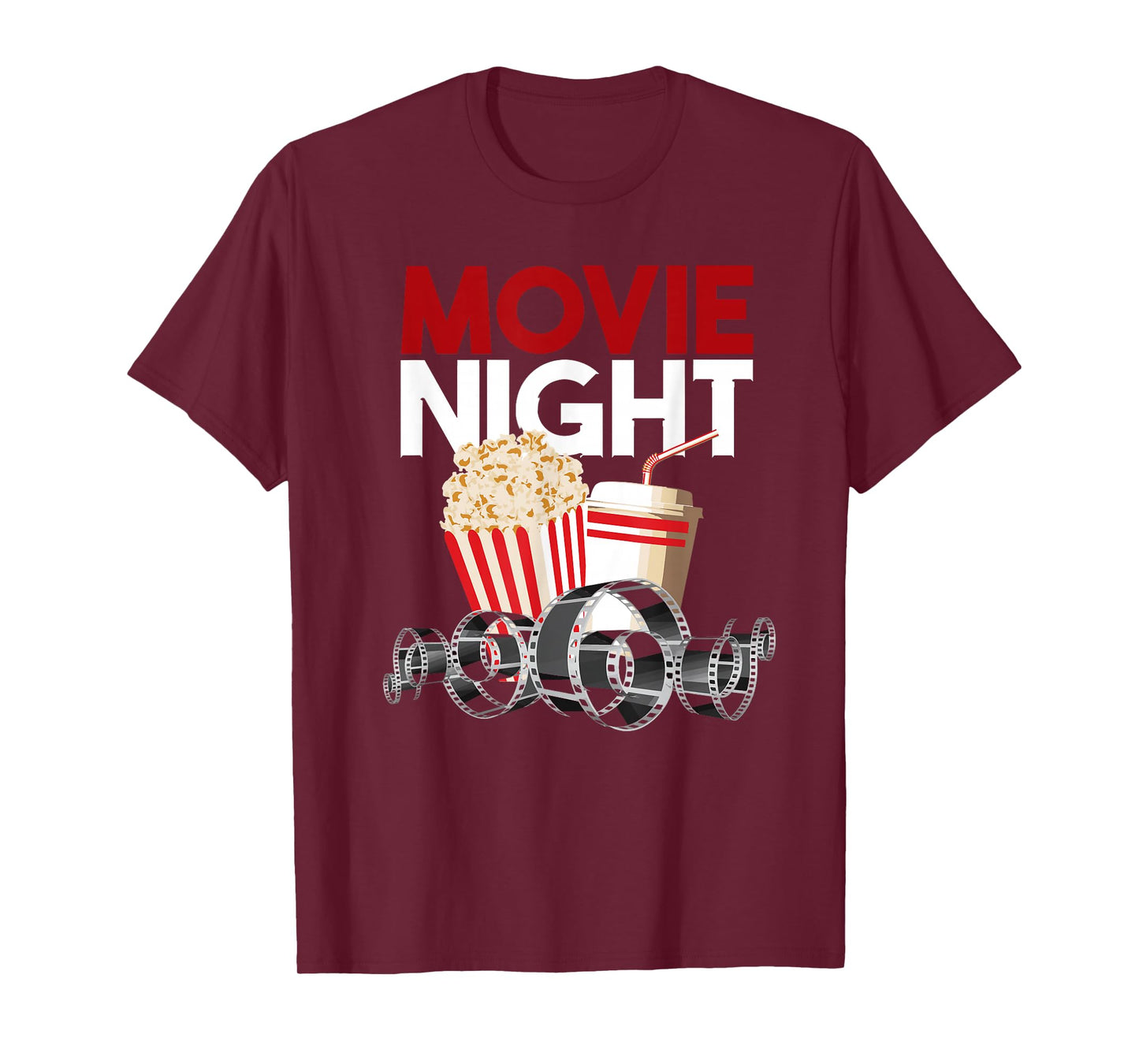 Movie Night Family Popcorn Apparel Gift T-Shirt