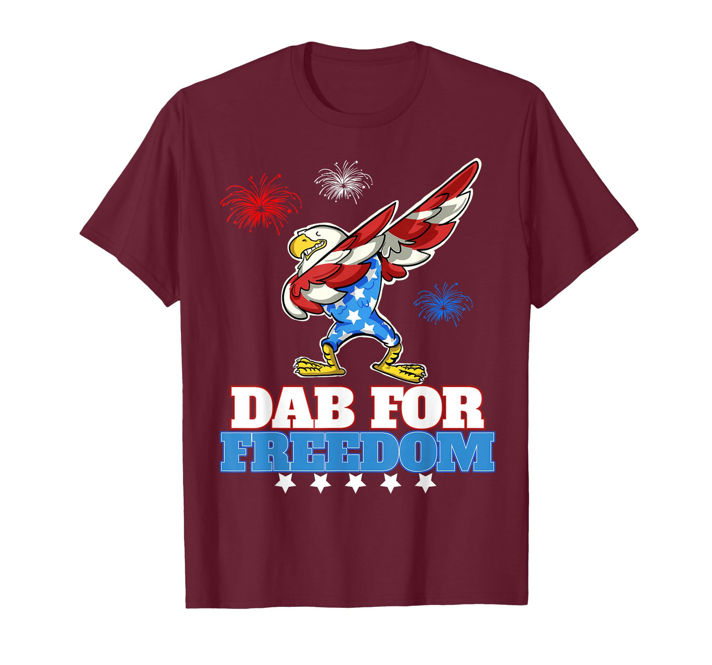 Dab for Freedom funny USA Patriotic Dabbing Eagle T-Shirt