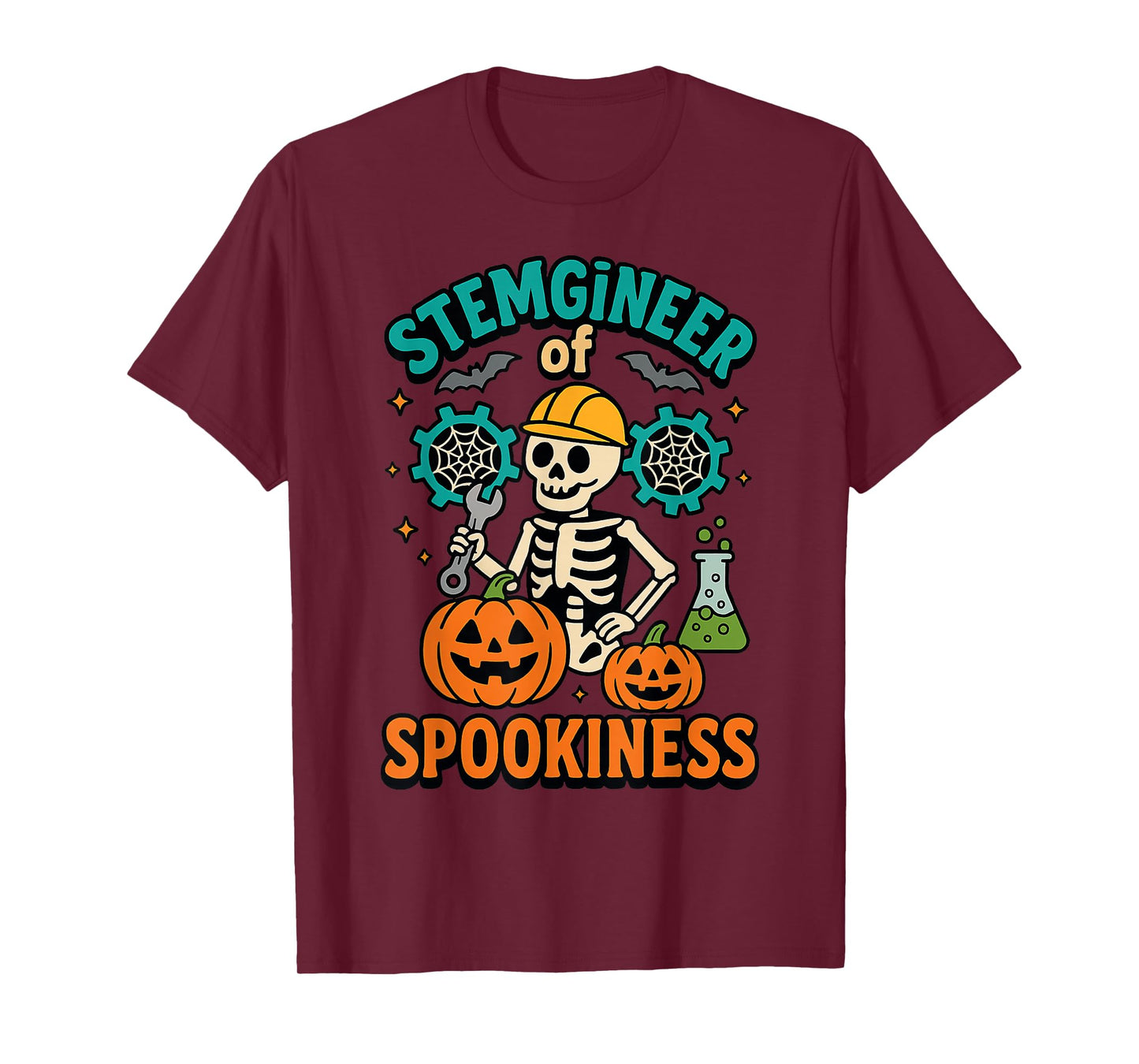 Halloween STEM Stemgineer of Spookiness Funny Engineer T-Shirt