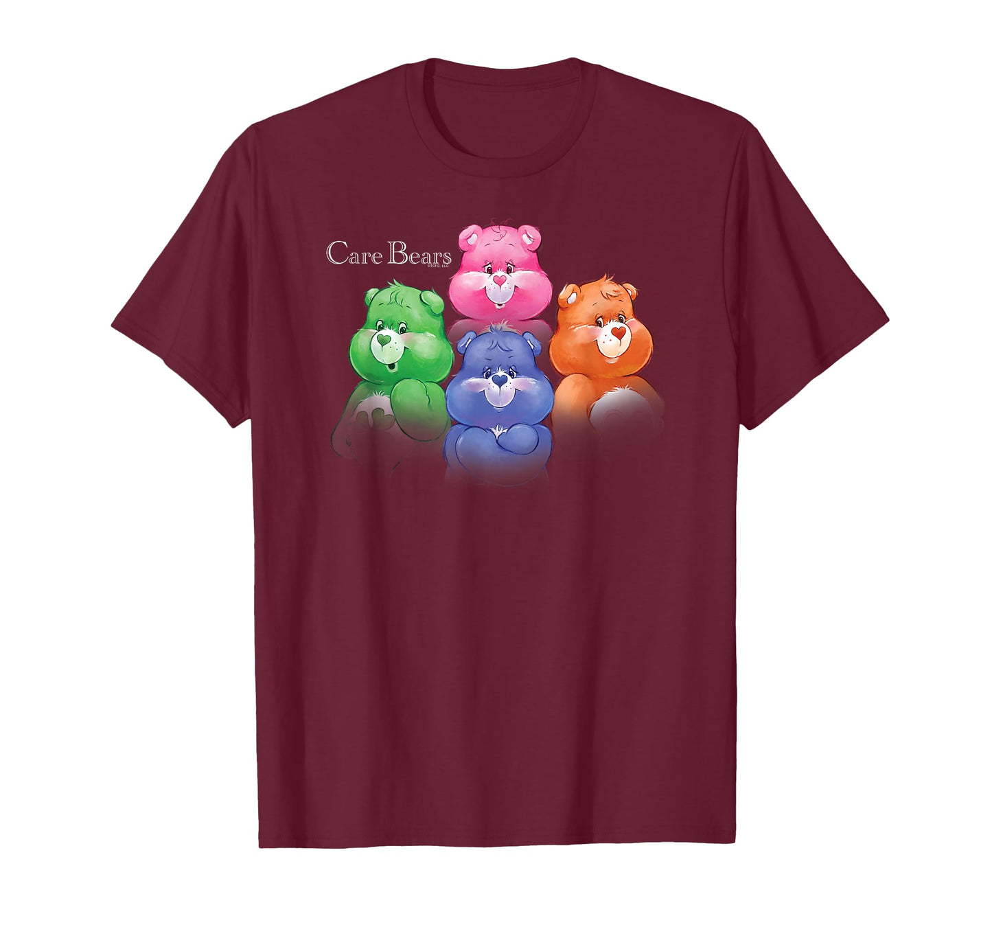 Care Bears Vintage Album Cover Rock Band Cartoon T-Shirt