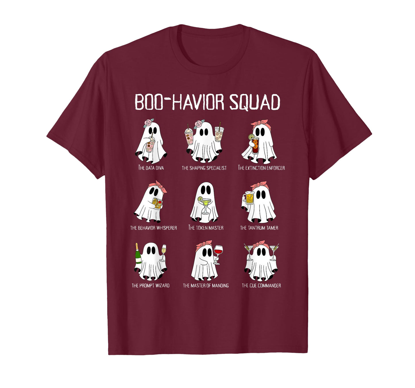 Boo-Havior Squad Behavior Analysis Ghost RBT ABA Halloween T-Shirt