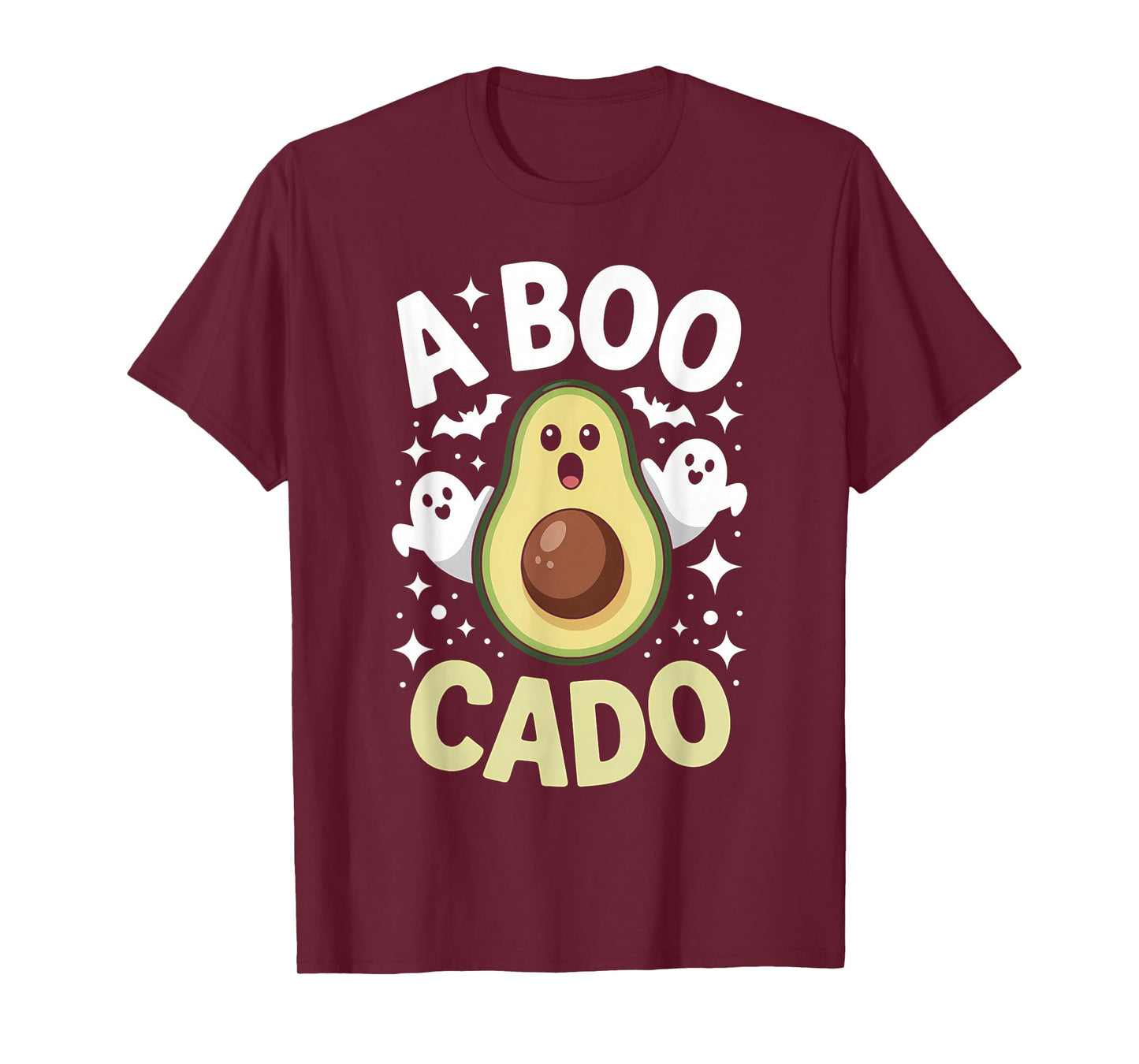Avocado Ghost Halloween Funny A Boo Cado Costume T-Shirt
