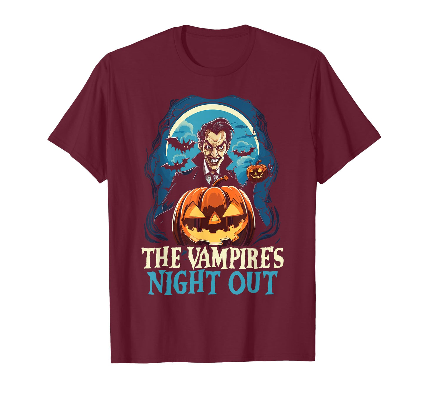 Dracula Halloween Scary Trick Or Treat Spooky Vampire T-Shirt