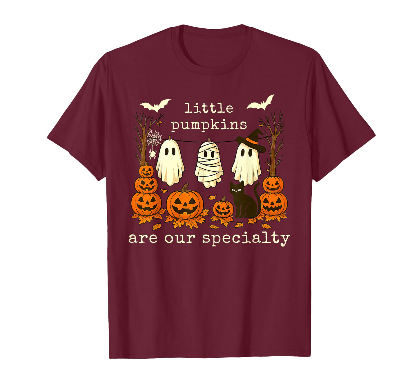 Retro Little Pumpkins are Our Specialty PEDS Nurse Halloween T-Shirt