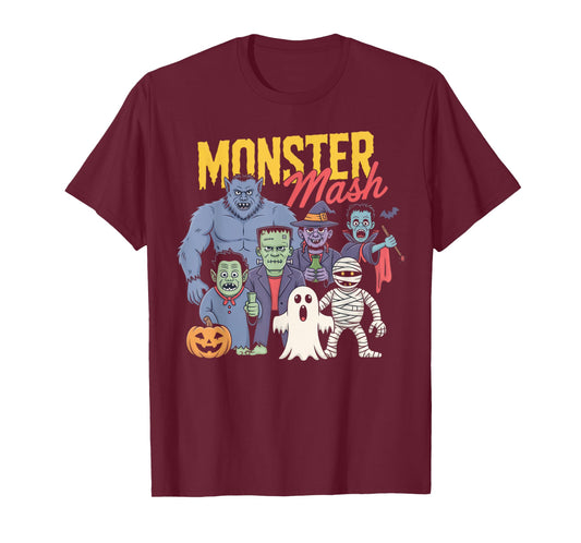 Monster Mash Halloween Fun for Spooky Party Lovers T-Shirt