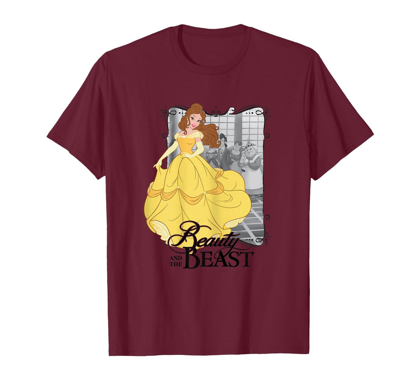 Disney Beauty and The Beast Belle Dress Graphic T-Shirt T-Shirt