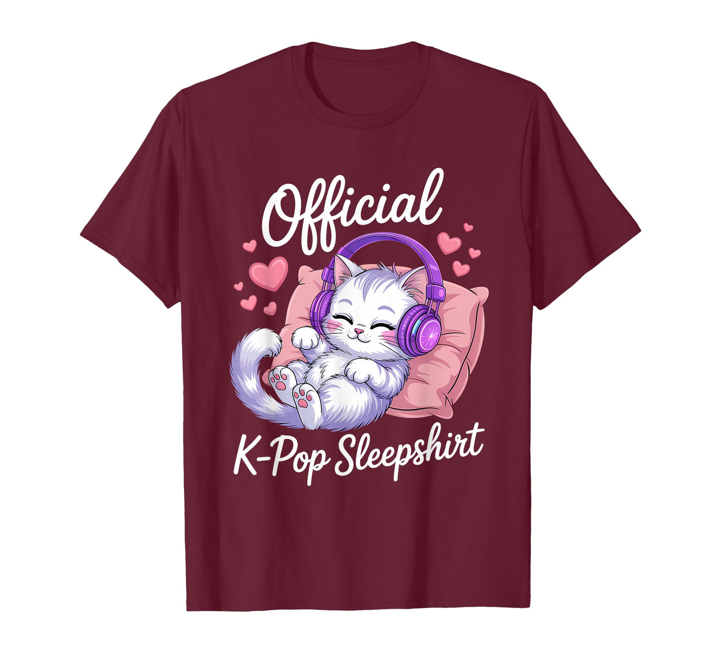 K-Pop Cat Official K-Pop Sleep T-Shirt