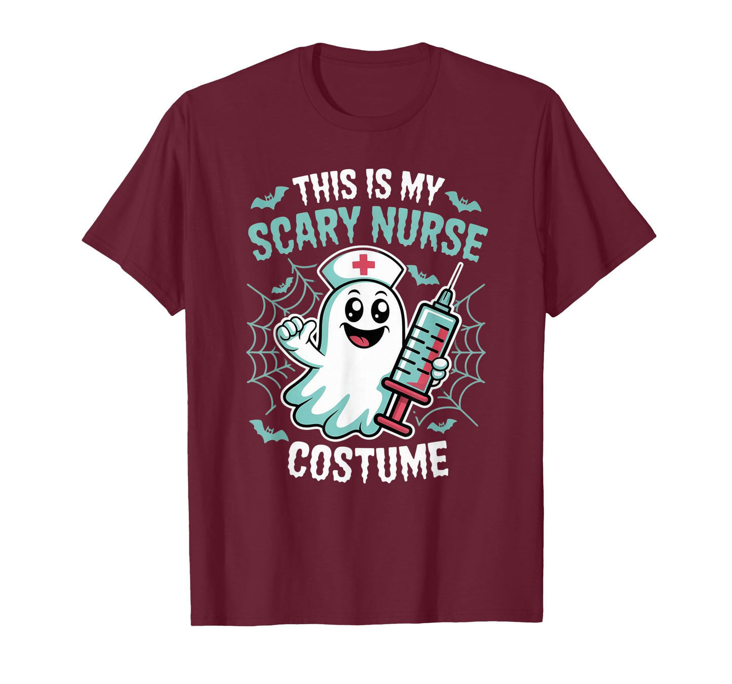 Halloween My Scary Nurse Costume Nurses who Loves Nursing T-Shirt