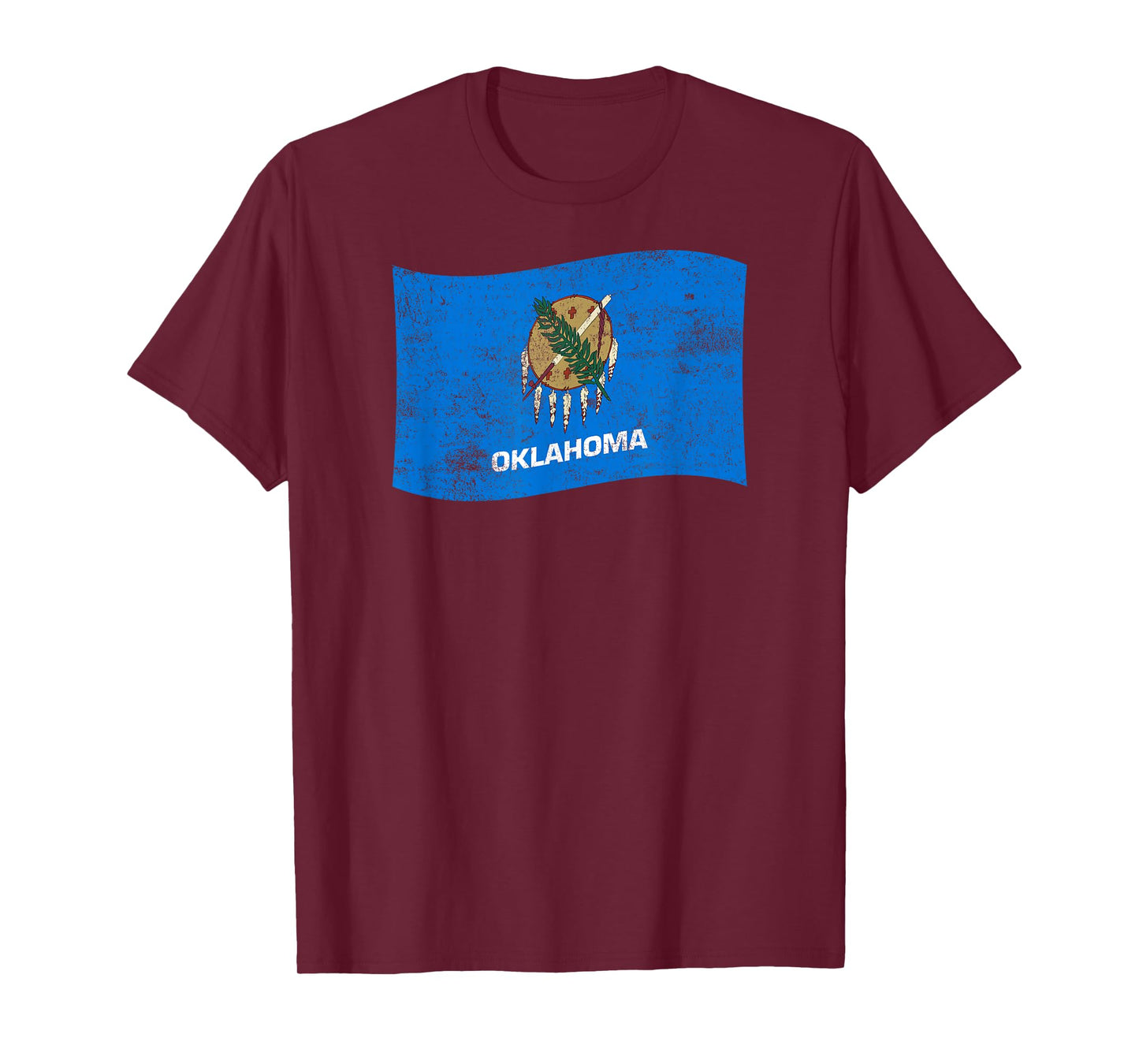 Oklahoma Waving State Flag – OK Oklahoman T-Shirt