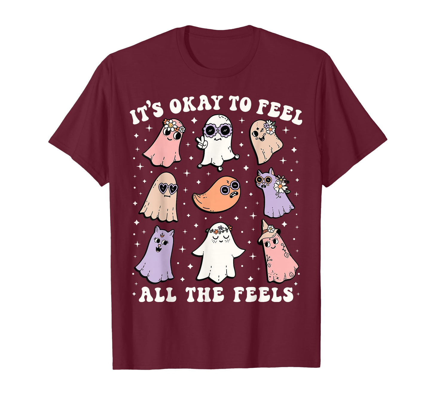 It’s Okay to Feel All the Feels Special Ed Teacher Halloween T-Shirt