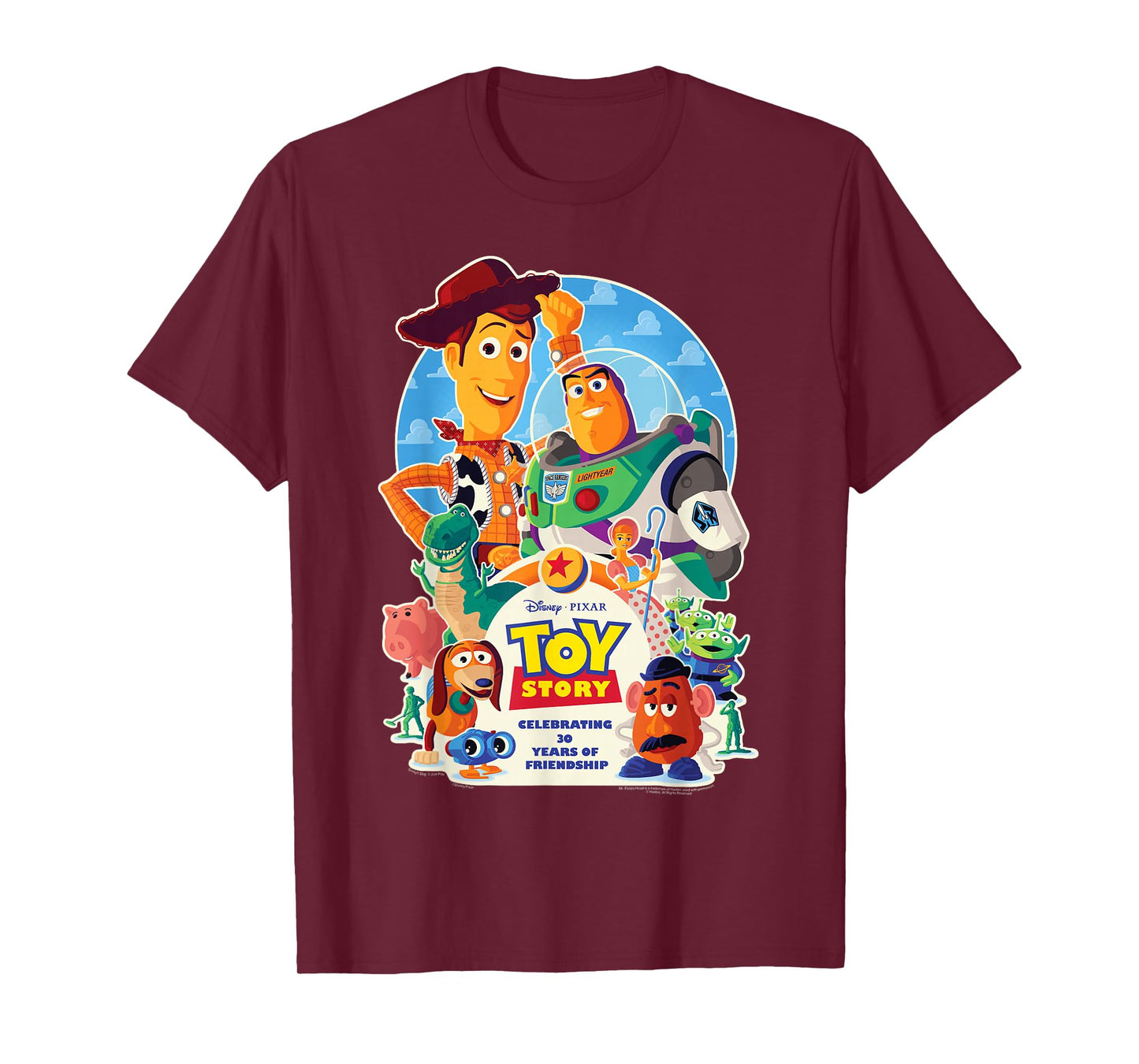 Disney & Pixar's Toy Story 30th Anniversary Official Poster T-Shirt