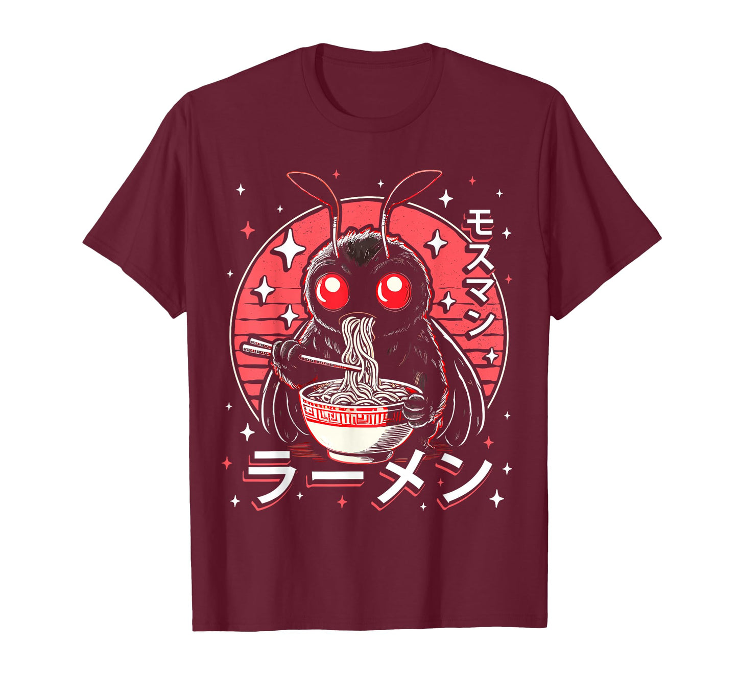 Kawaii Mothman Ramen Japanese Noodles Aesthetic Otaku Lover T-Shirt