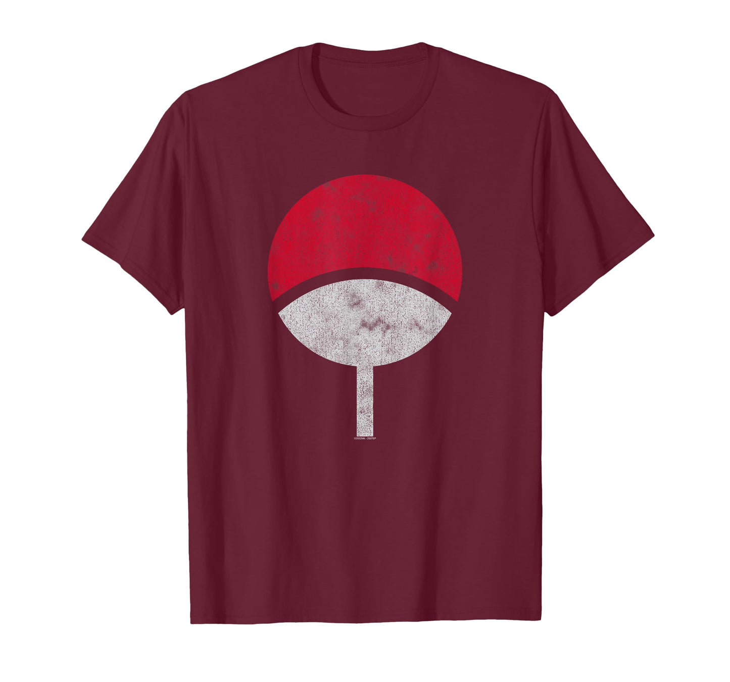 Naruto Shippuden Sasuke Uchiha Symbol Distressed T-Shirt