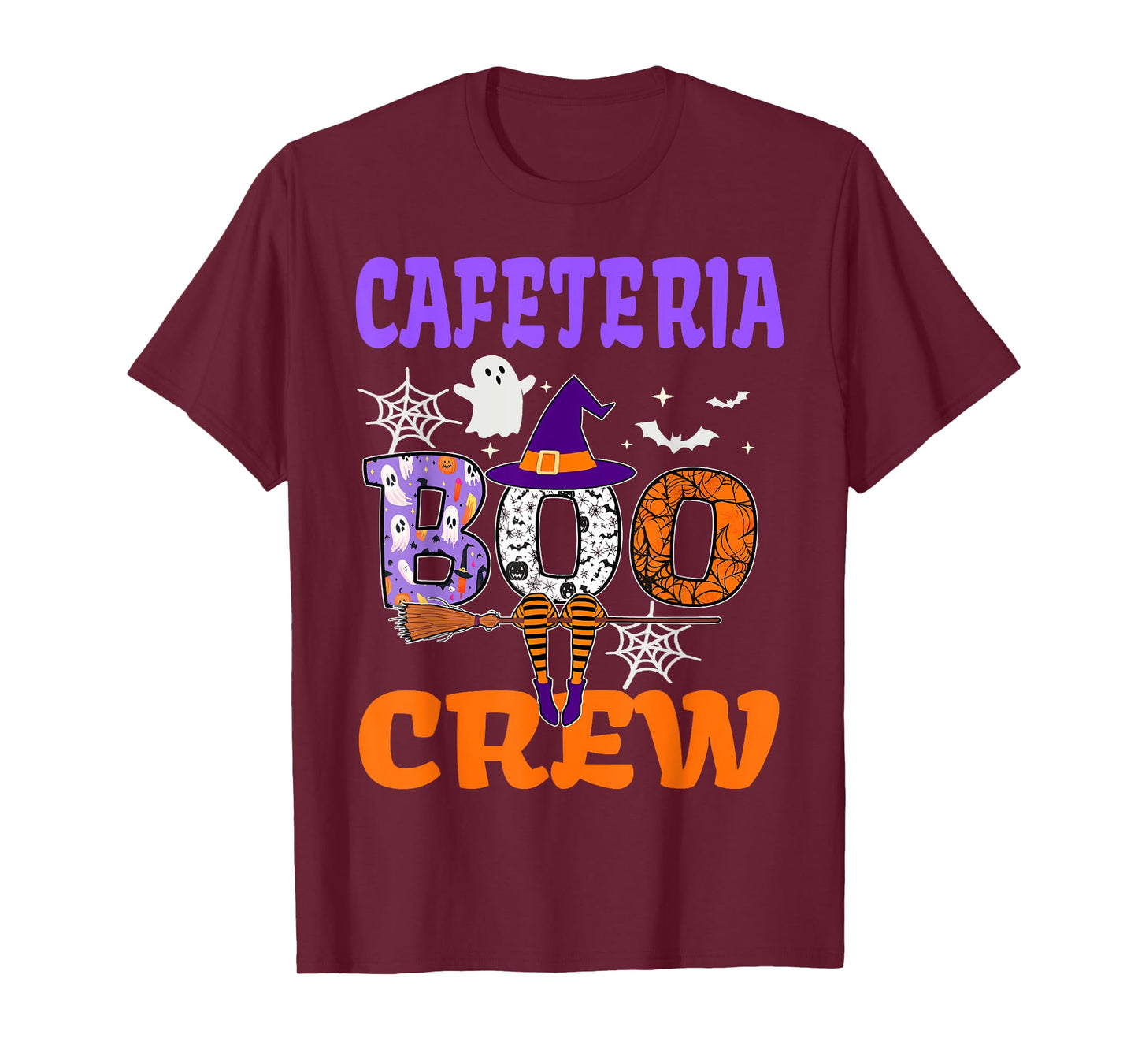 Cafeteria Boo Crew Spooky Ghost Funny Halloween Costume T-Shirt