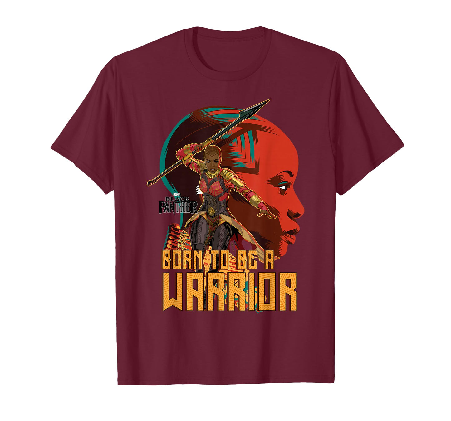 Marvel Black Panther Movie Okoye Profile Graphic T-Shirt T-Shirt