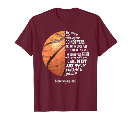 Christian Basketball Deuteronomy Bible Basketball T-Shirt