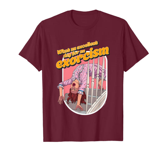 The Exorcist What An Excellent Day For An Exorcism Stairs T-Shirt