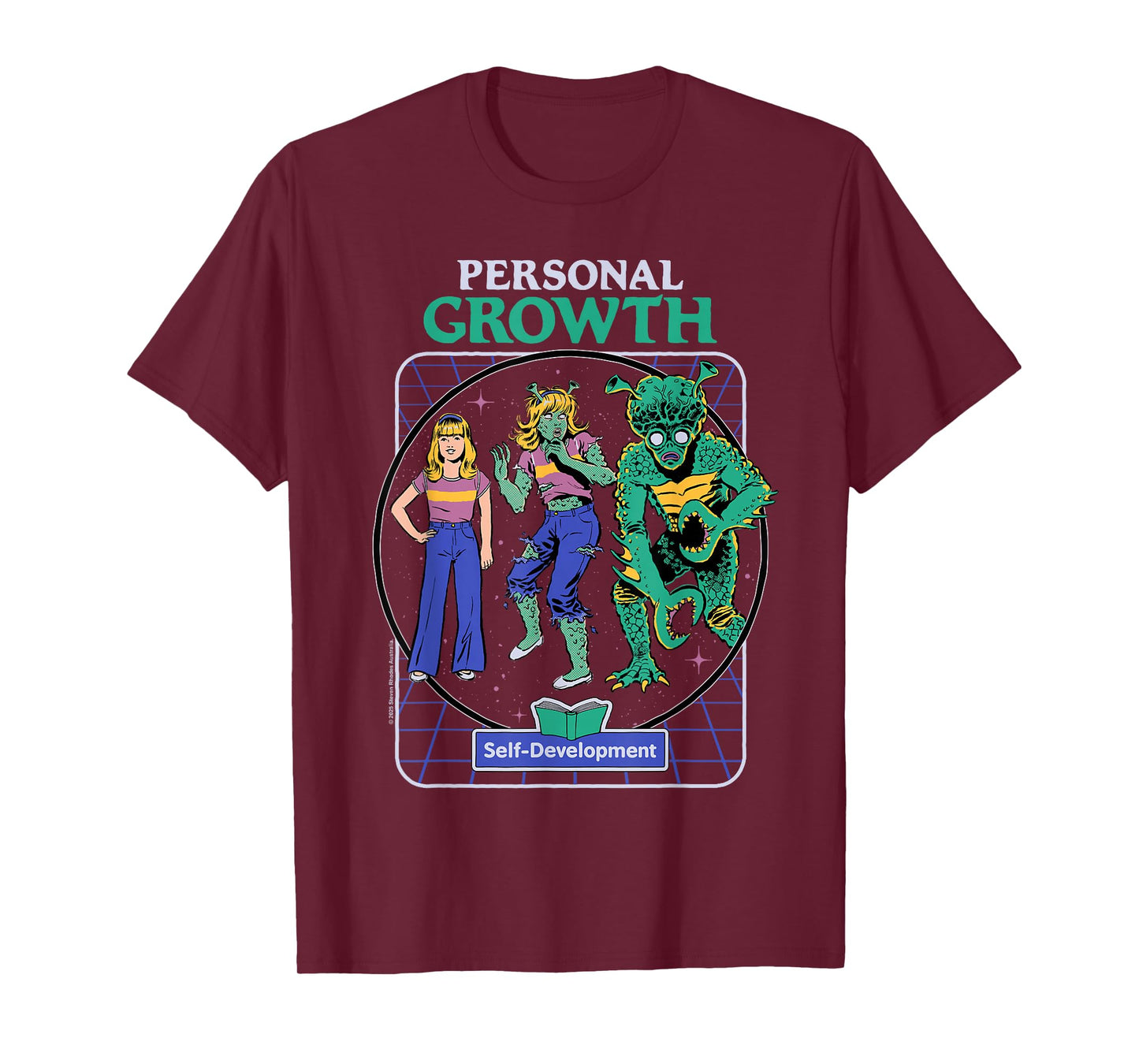 Personal Growth Alien Sarcastic Retro Funny Adult Humor T-Shirt