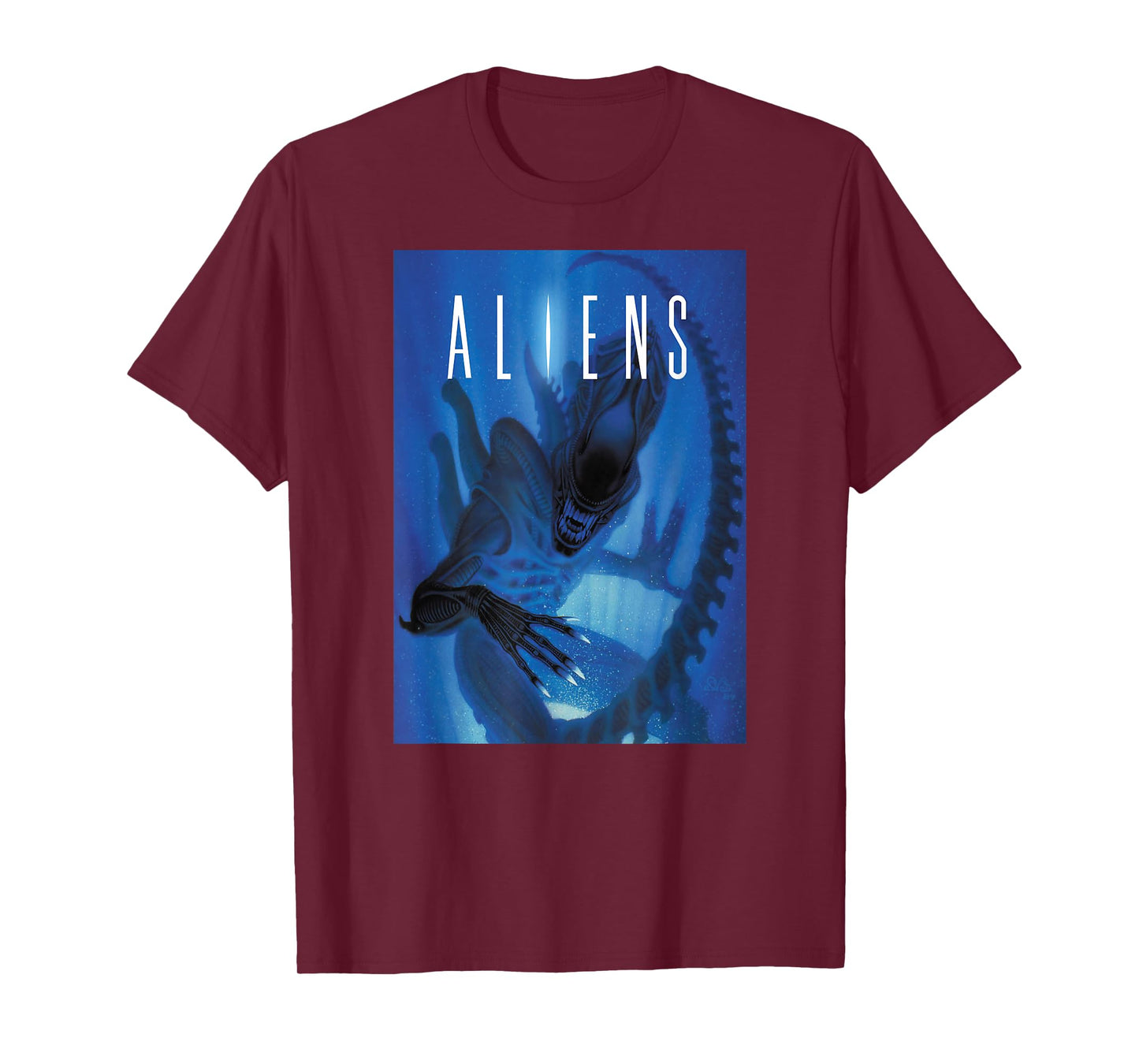 Aliens Xenomorph Blue Light T-Shirt