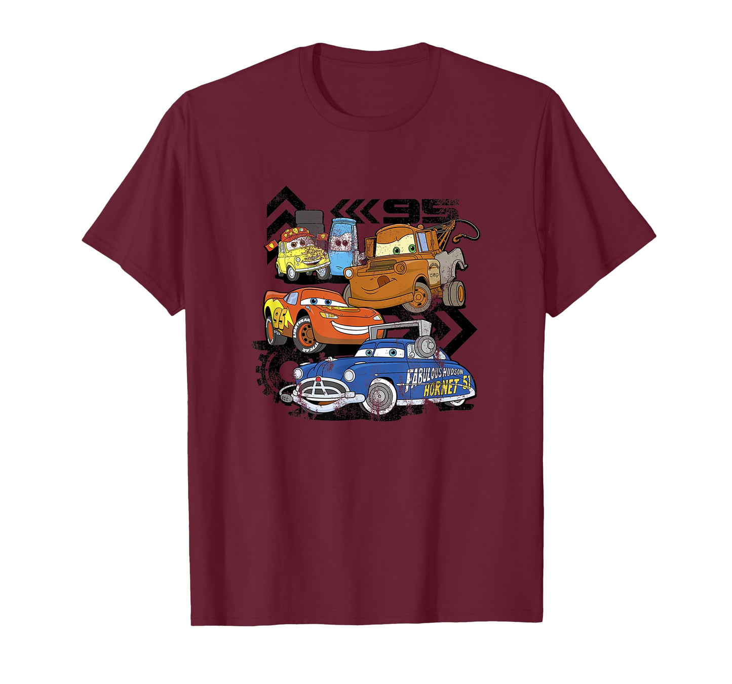 Disney Pixar Cars Radiator Springs Residents Distressed V2 T-Shirt