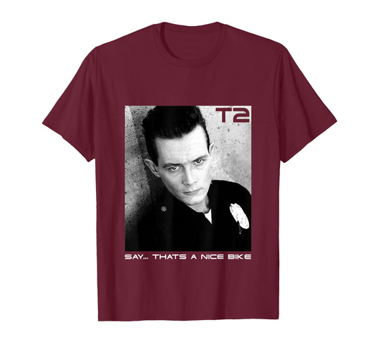 Terminator 2 Judgement Day T 1000 Say That’s A Nice Bike T-Shirt