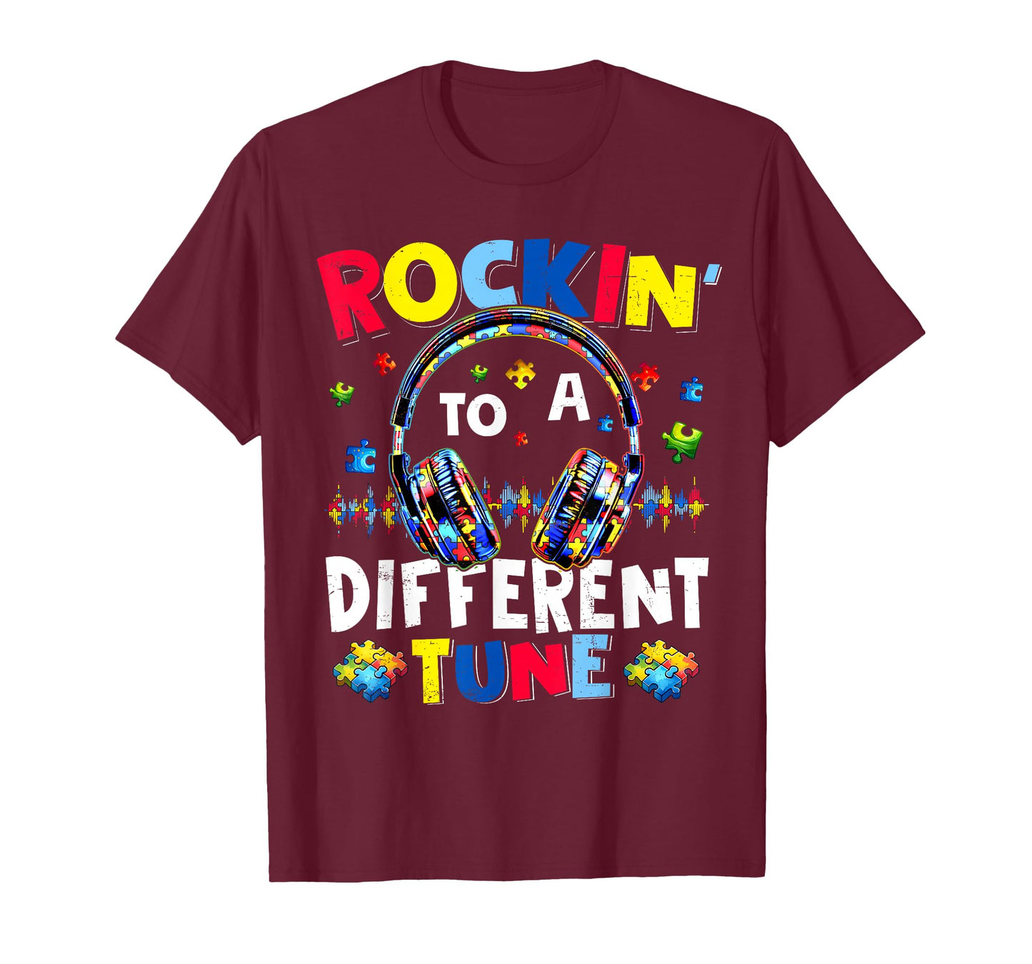 Rockin' To A Different Tune Autistic Autism Gamer Boys T-Shirt
