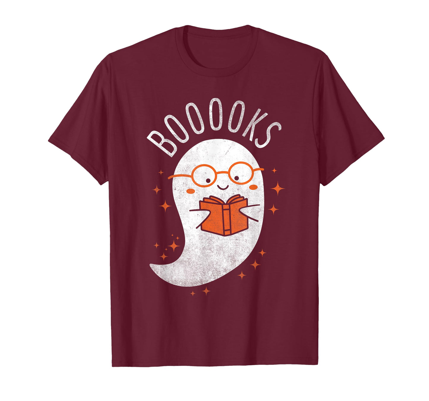 Booooks Ghost Funny Halloween Teacher Book Library Reading T-Shirt