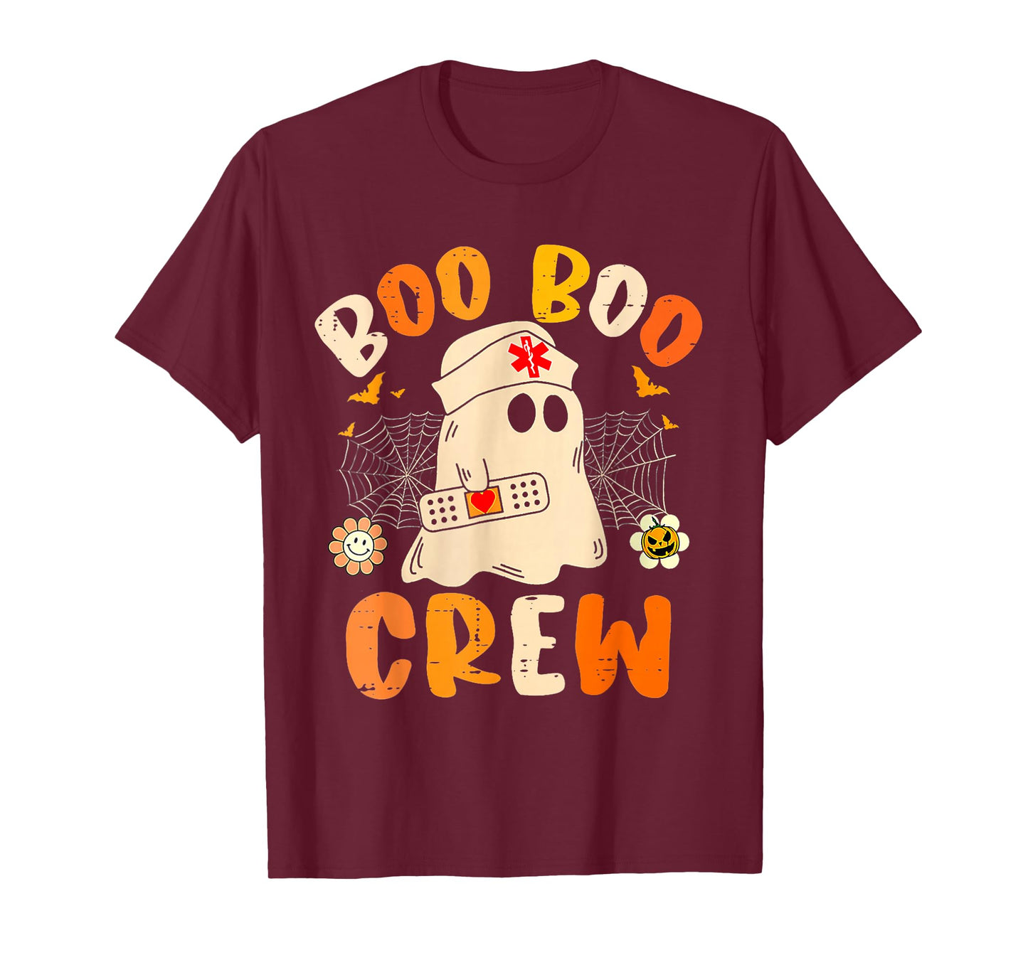 Boo Boo Crew Ghost Halloween Paramedic Nurse RN ER NICU LPN T-Shirt
