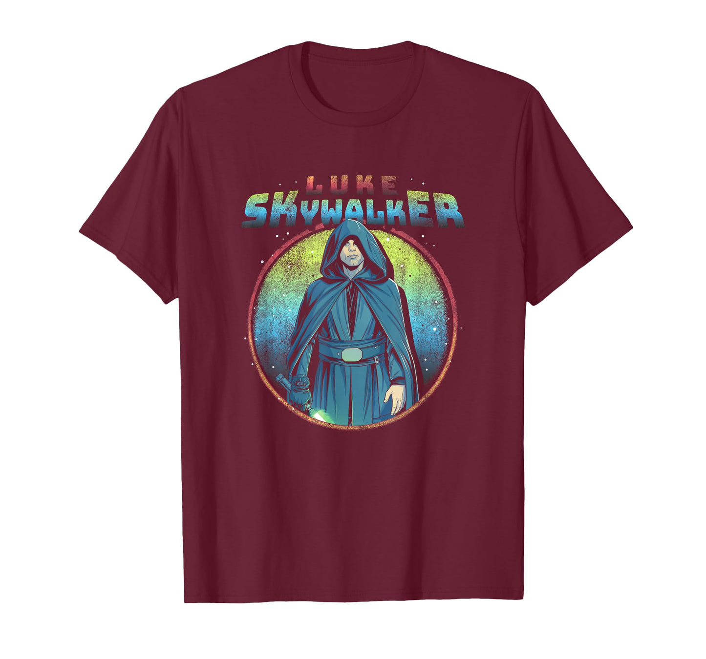 Star Wars: The Mandalorian Luke Skywalker Neon Circle T-Shirt