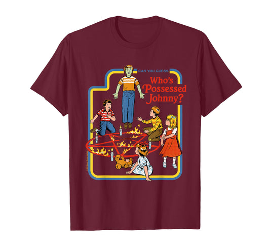 Possessed Johnny Sarcastic Retro Vintage Funny Adult Humor T-Shirt