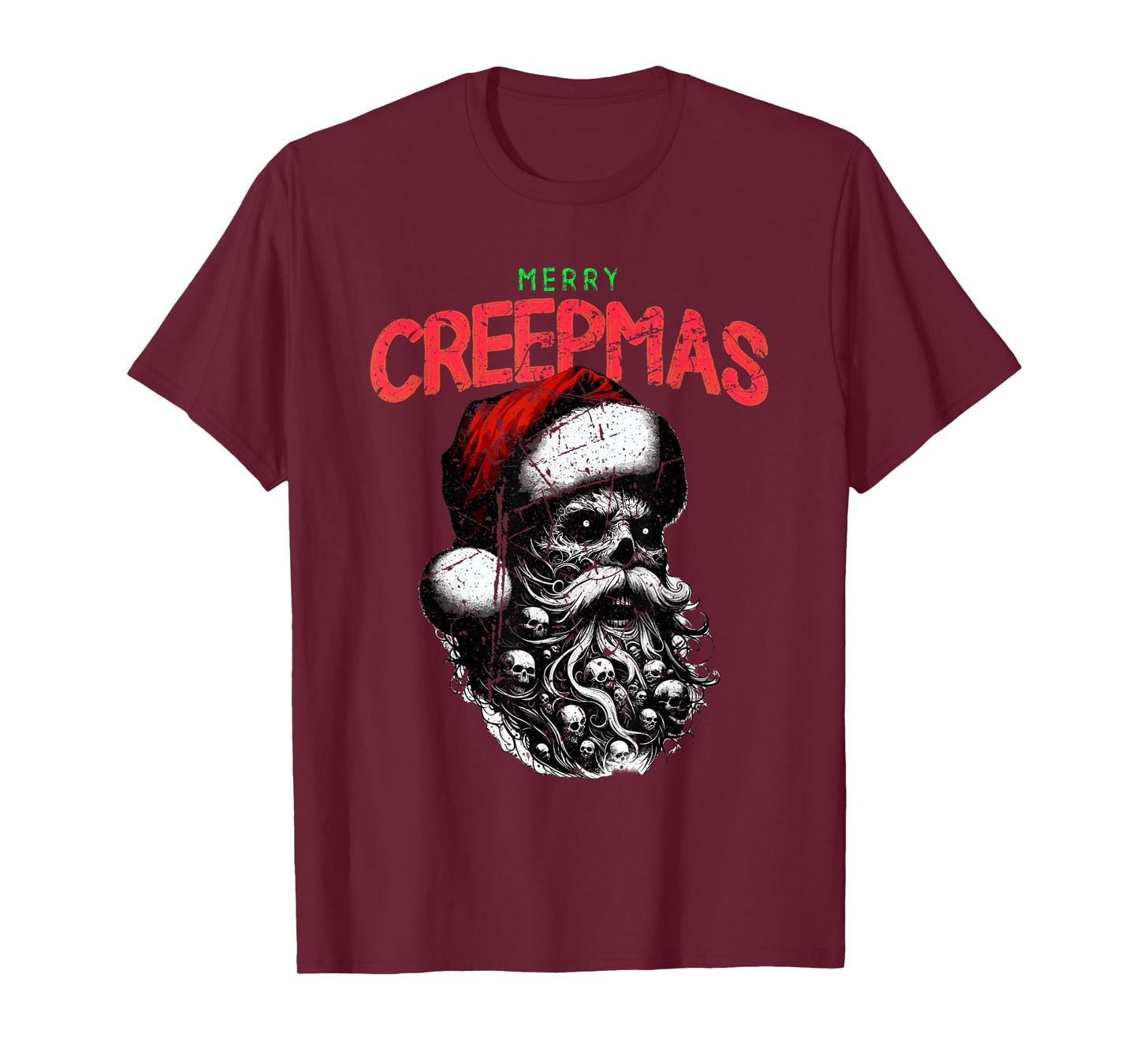 Merry Creepmas Creepy Christmas Horror Movie Fan Gifts T-Shirt