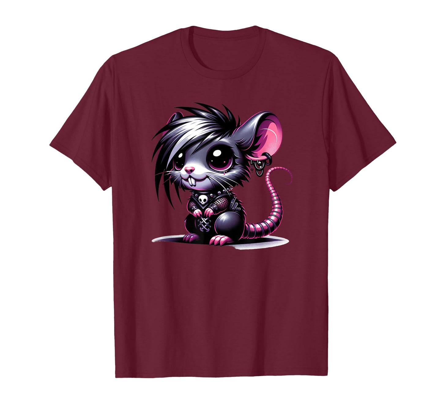 Anime Goth Rat Magic Witch Kitten T-Shirt