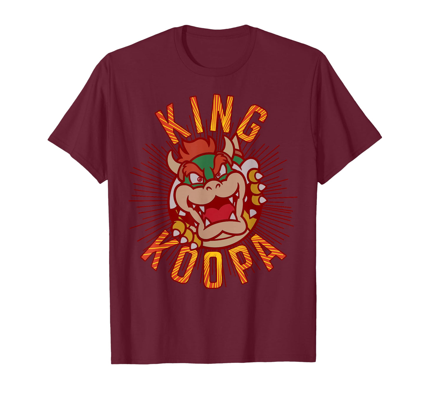 Super Mario King Koopa Bowser Vintage Nintendo Portrait T-Shirt