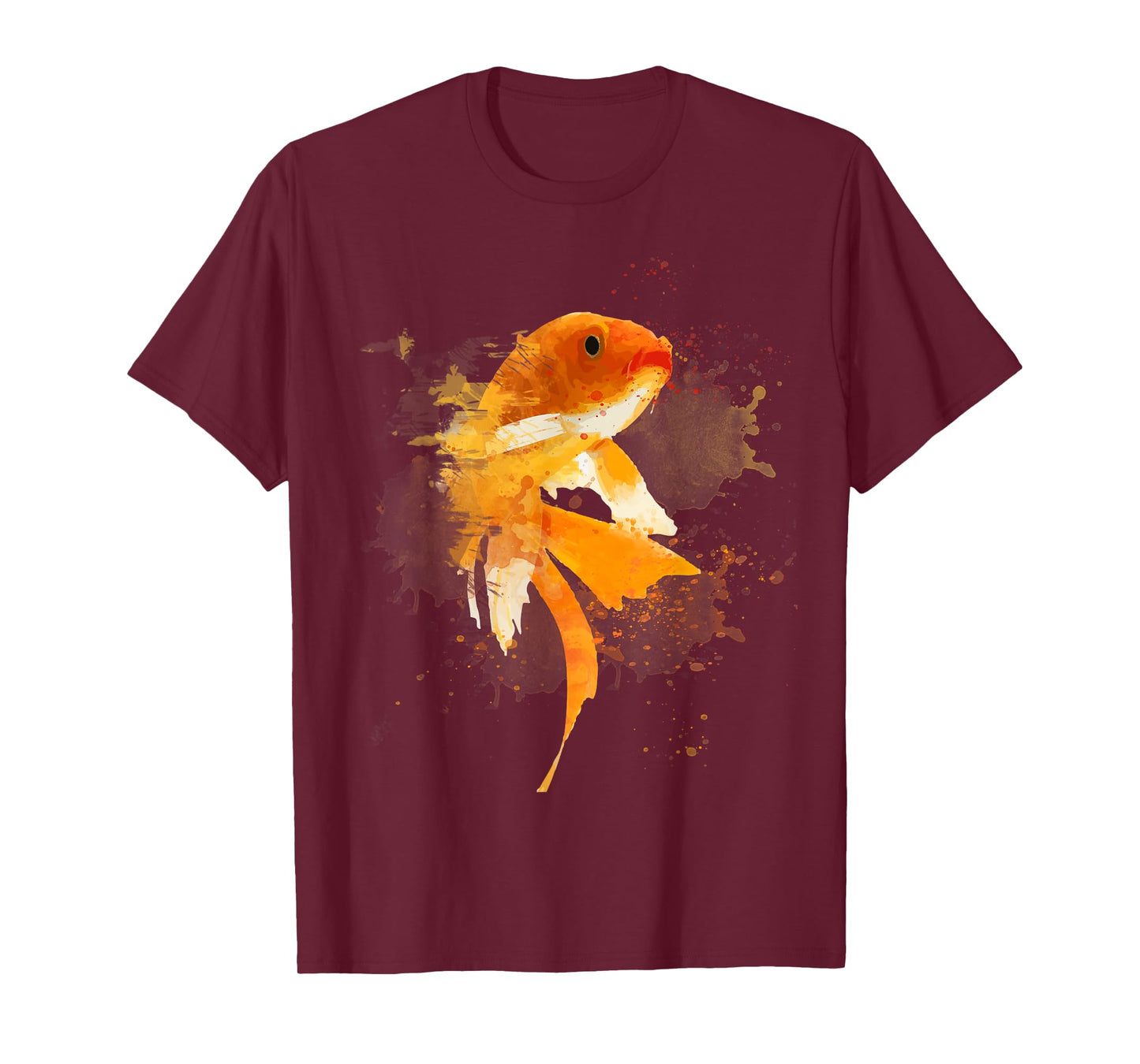 Watercolor Koi Fish Design Japanese Carp Art T-Shirt