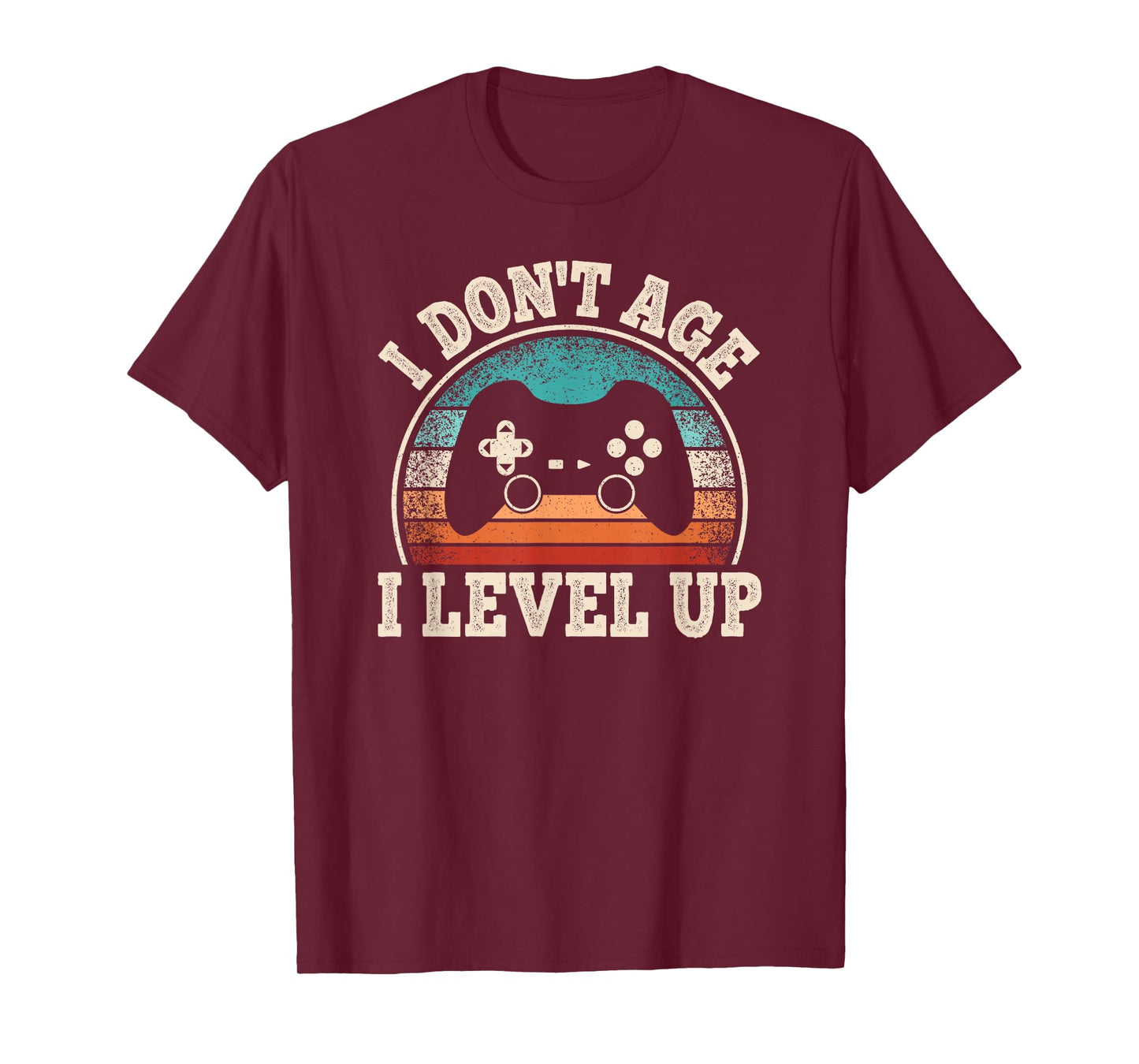 I Don't Age I Level Up Video Game Funny Gamer Birthday T-Shirt