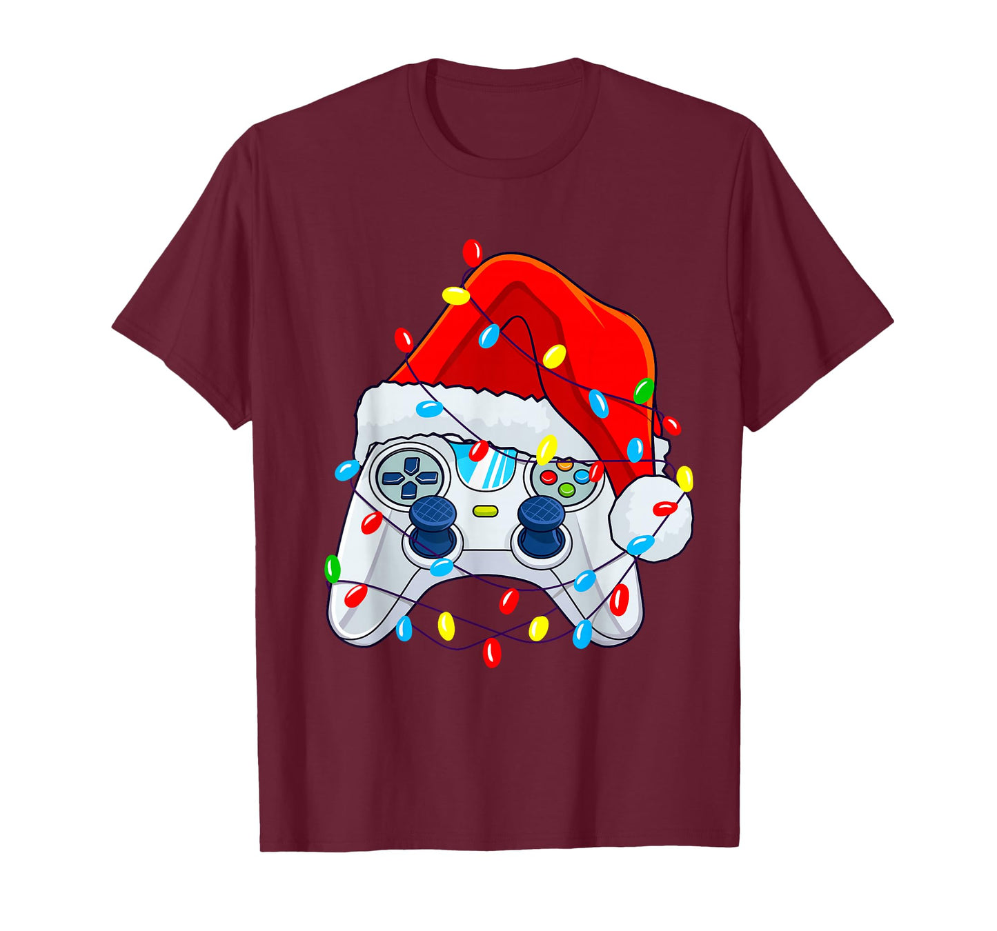 Christmas Video Game Controller Santa Gamer Boys T-Shirt