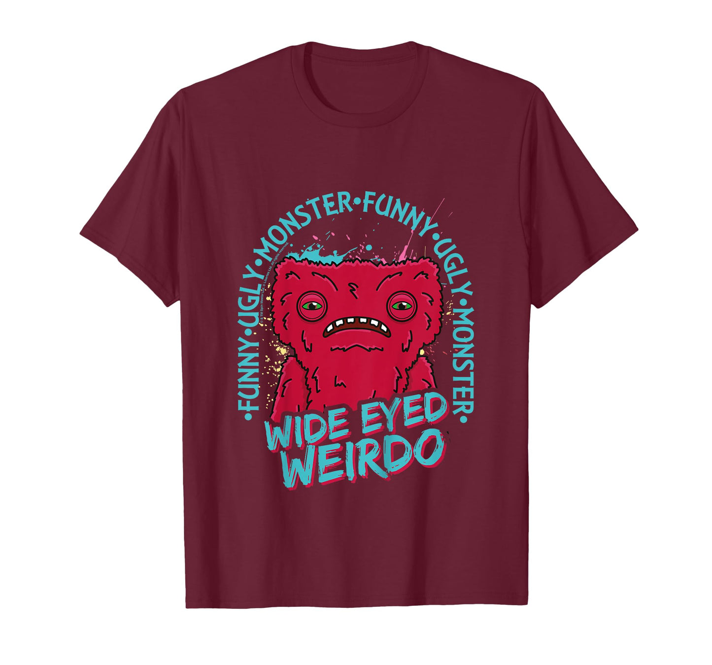 Kids Fuggler Wide Eyed Weirdo Originals Funny Ugly Monster Kids T-Shirt
