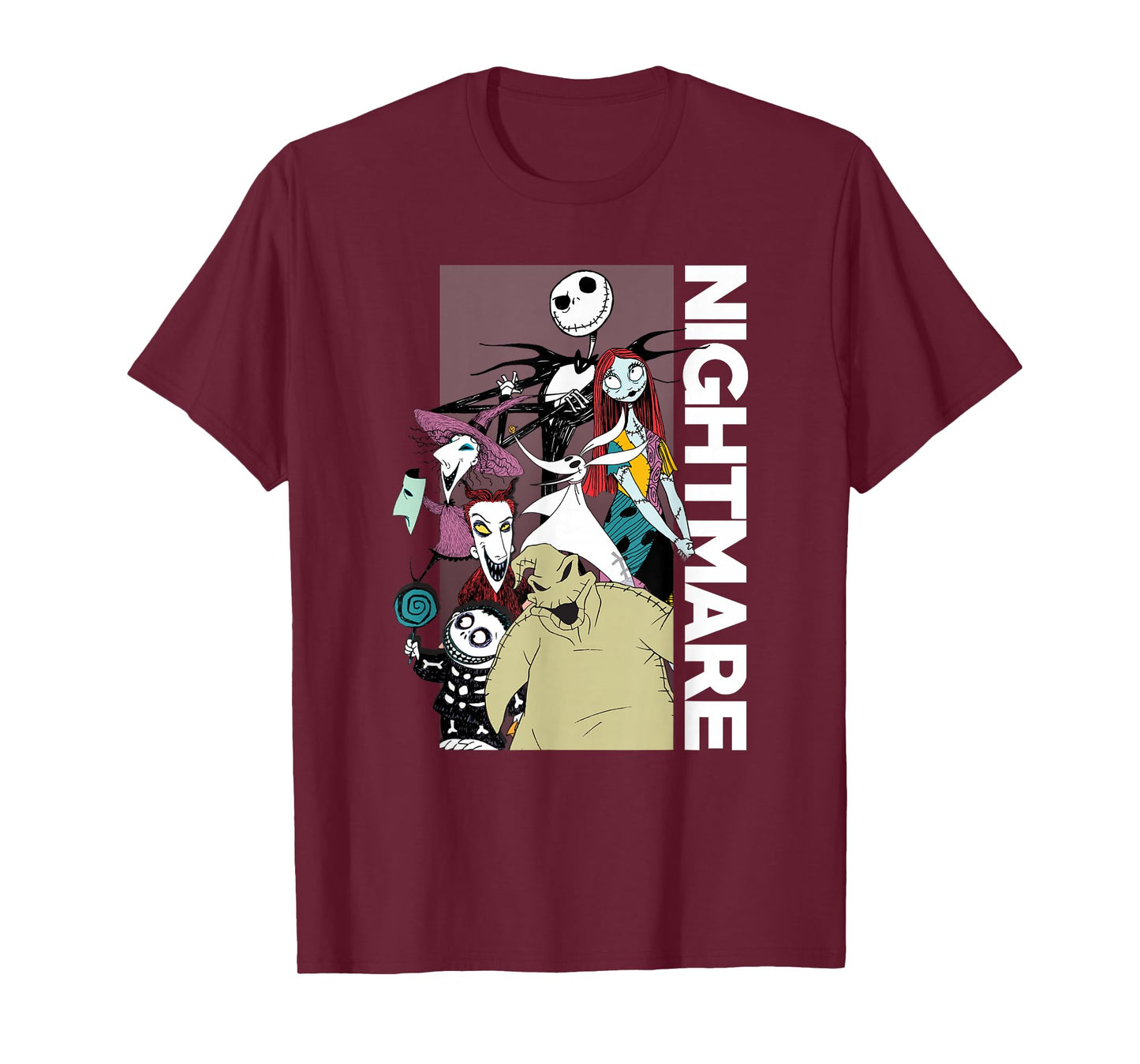 Disney The Nightmare Before Christmas Group Shot Poster T-Shirt