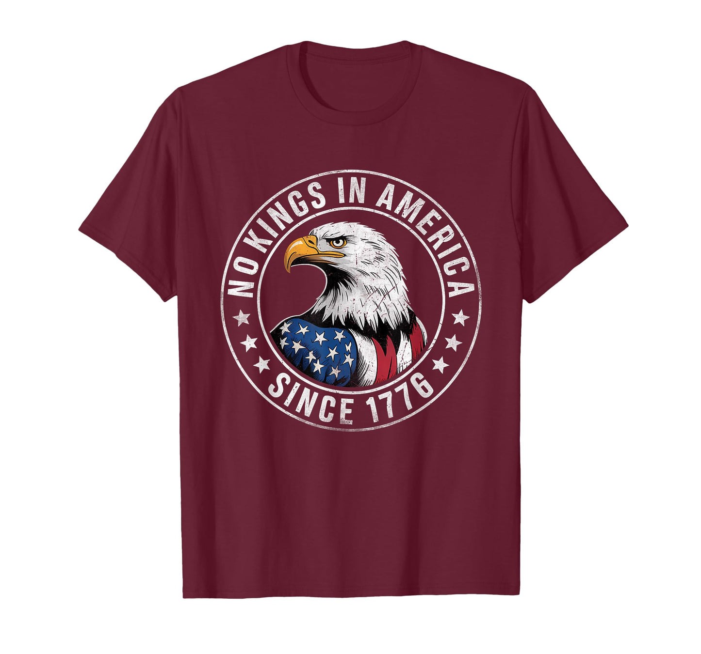 No Kings In America Patriotic Pro-Democracy Protest June 14 T-Shirt
