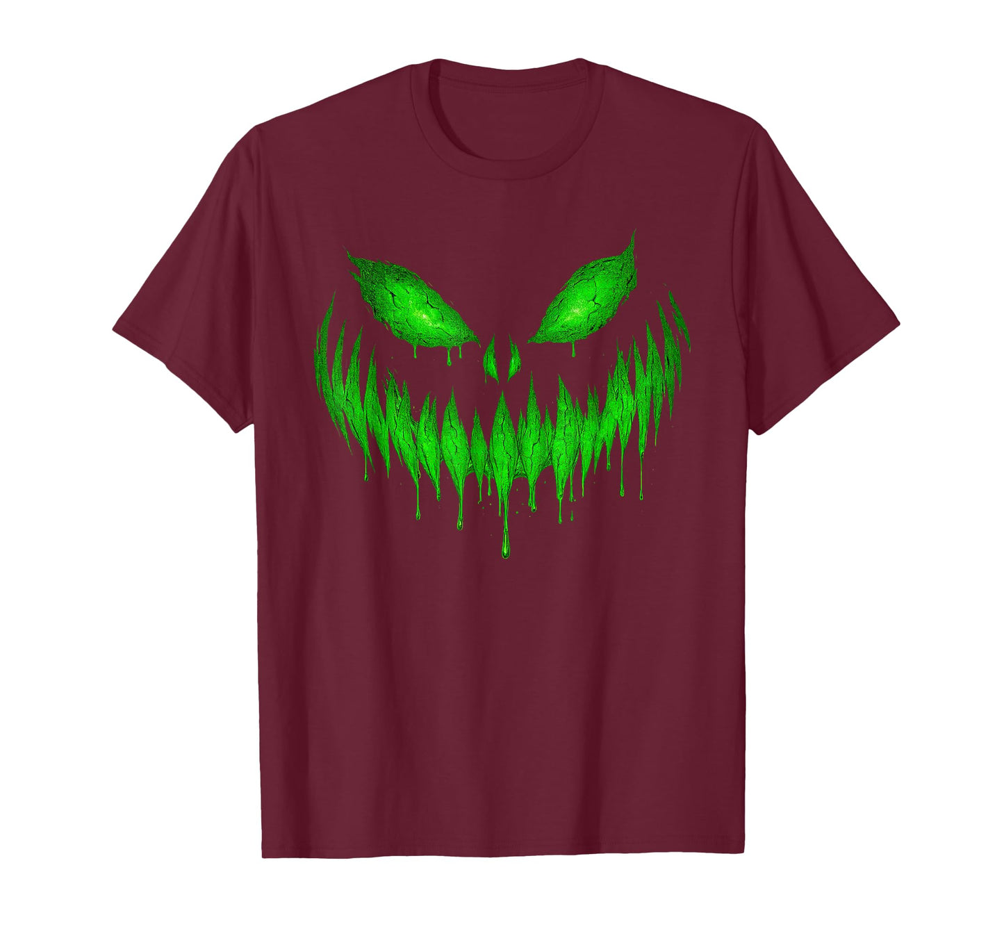 Vintage Slime Monster Face Creepy Horror Halloween T-Shirt