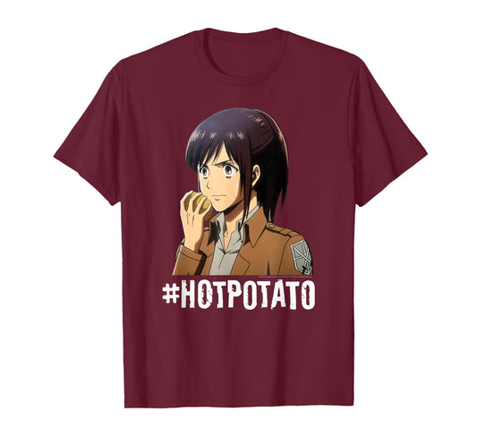 Attack on Titan #Hotpotato Potato Girl AOT Anime T-Shirt